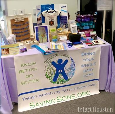 Information table at baby expo