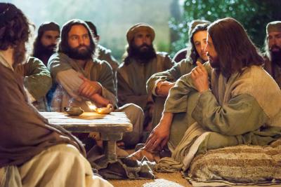 Jesus teaching a parable